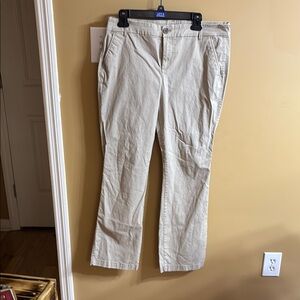 Old Navy Cream Boot Cut Pants
